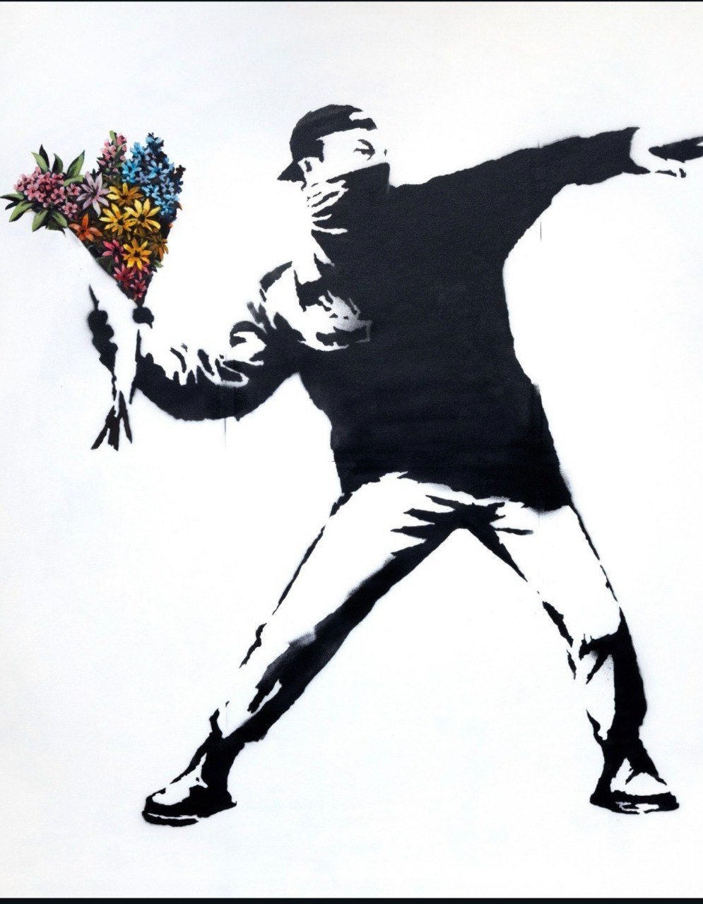 Love Is In The Air — Banksy, Mural / Street Art, 2003