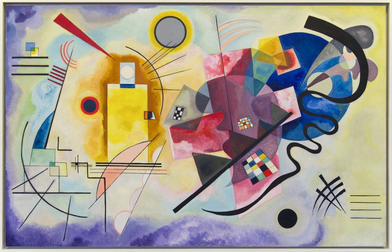 Yellow-Red-Blue — Wassily Kandinsky, Oil on canvas, 1925